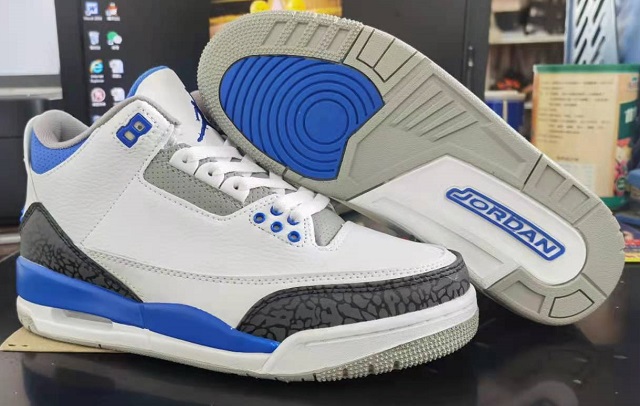 Air Jordan 3 Cement Racer Blue